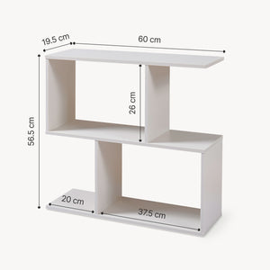 Bijzettafel Koxjö staand rek 57x60x20 cm [en.casa]