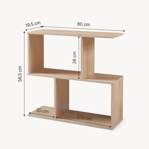 Bijzettafel Koxjö staand rek 57x60x20 cm [en.casa]