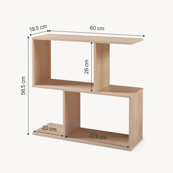 Bijzettafel Koxjö staand rek 57x60x20 cm [en.casa]