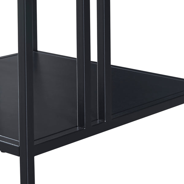 [en.casa] Bijzettafel Kumlinge met plank staal - 4 varianten