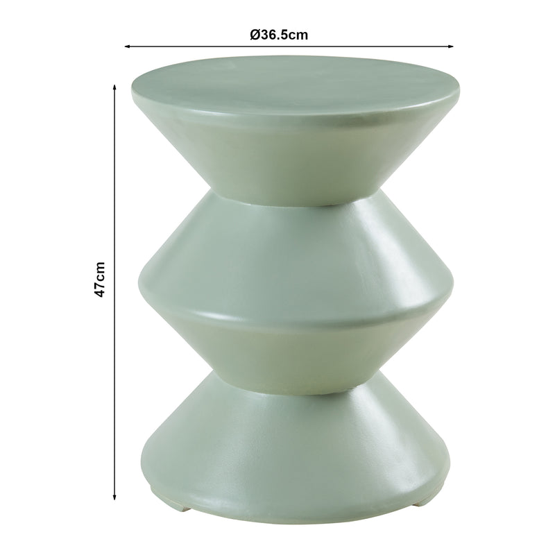 Maatschets Bijzettafel Kyppeslo rond 47x37 cm [en.casa]