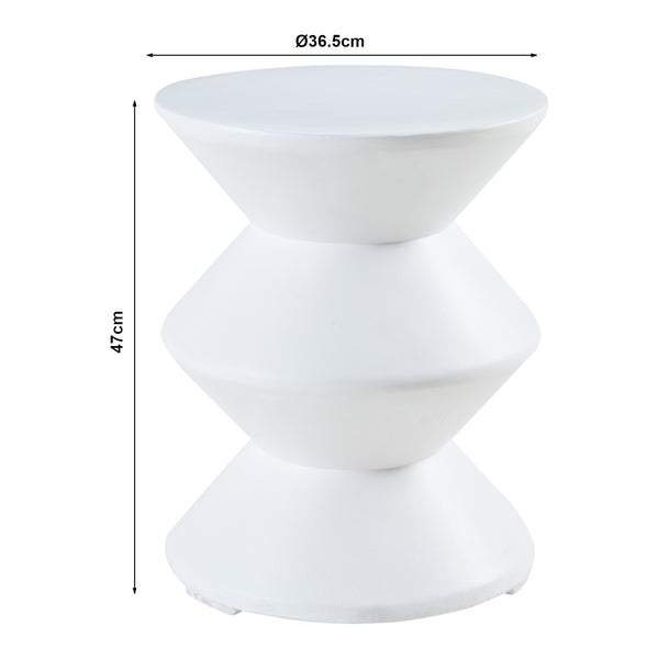 Bijzettafel Kyppeslo rond 47x37 cm [en.casa]