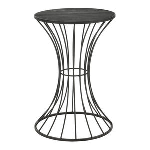 Salontafel Zandloper rond 55,5xØ37,5 cm metaal en MDF - verschillende kleuren