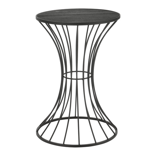 Salontafel Zandloper rond 55,5xØ37,5 cm metaal en MDF - verschillende kleuren