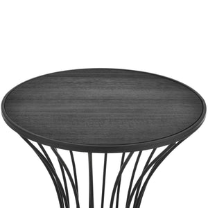 Salontafel Zandloper rond 55,5xØ37,5 cm metaal en MDF - verschillende kleuren