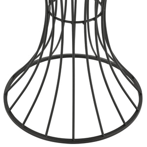 Salontafel Zandloper rond 55,5xØ37,5 cm metaal en MDF - verschillende kleuren