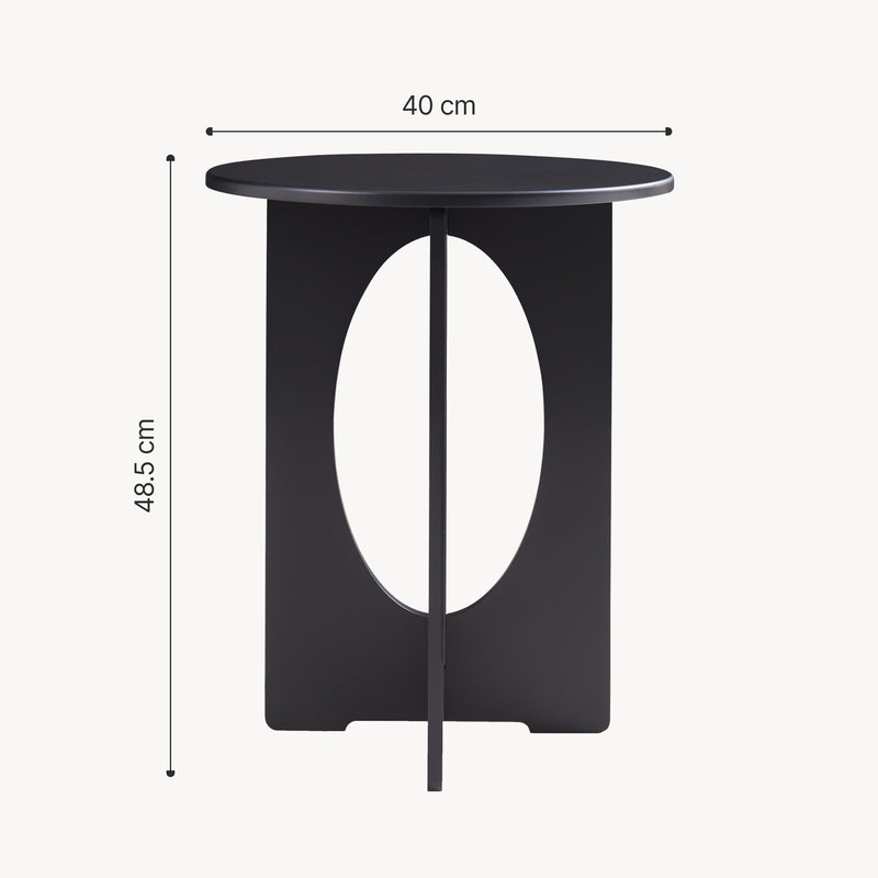 Maatschets Bijzettafel Podeldsvin 49x40 cm [en.casa]