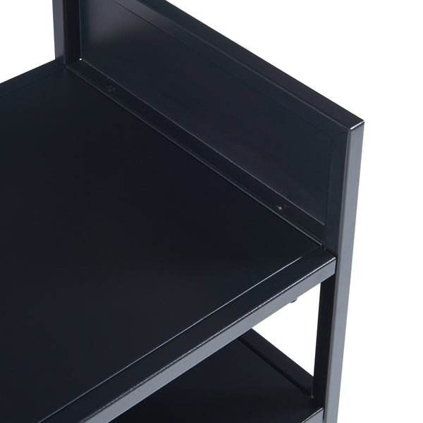 [en.casa] Bijzettafel Riihimäki met plank 65x40x30 cm - 2 varianten