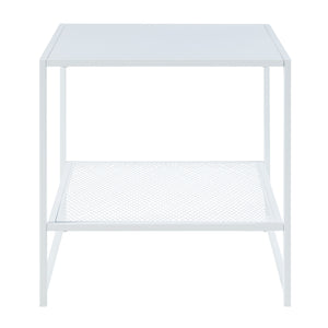 [en.casa] Bijzettafel Ruokolahti met plank 51x51x51 cm - 2 varianten