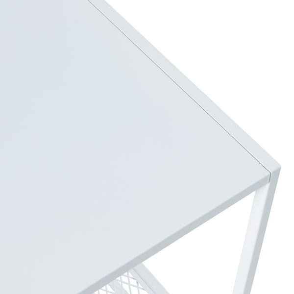 [en.casa] Bijzettafel Ruokolahti met plank 51x51x51 cm - 2 varianten