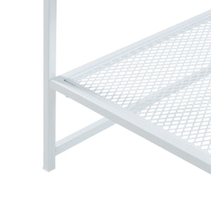 [en.casa] Bijzettafel Ruokolahti met plank 51x51x51 cm - 2 varianten