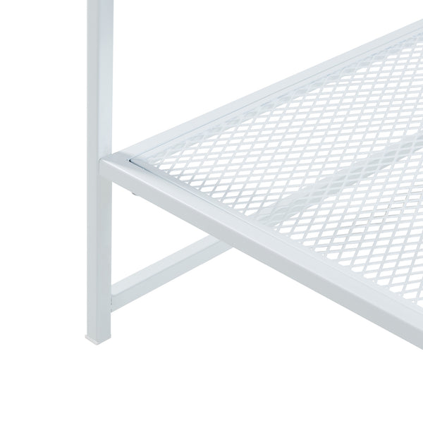 [en.casa] Bijzettafel Ruokolahti met plank 51x51x51 cm - 2 varianten