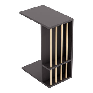 [en.casa] Bijzettafel Siikainen laptoptafel op wielen 44x29x65 cm - 3 varianten