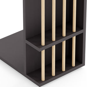 [en.casa] Bijzettafel Siikainen laptoptafel op wielen 44x29x65 cm - 3 varianten