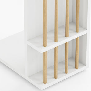 [en.casa] Bijzettafel Siikainen laptoptafel op wielen 44x29x65 cm - 3 varianten
