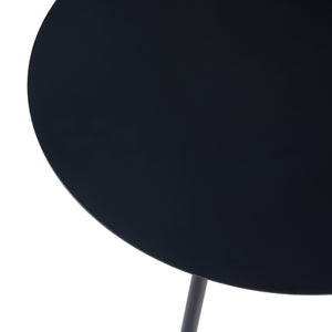 [en.casa] Bijzettafel Sula metaal rond zwart - 2 varianten