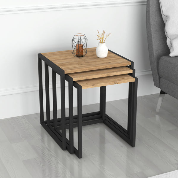 [en.casa] Bijzettafel set van 3 Sunnfjord - 3 varianten