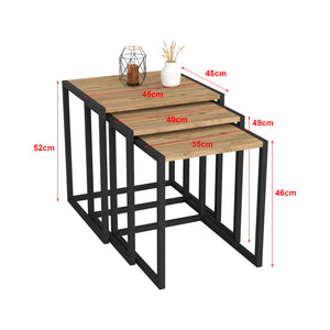 [en.casa] Bijzettafel set van 3 Sunnfjord - 3 varianten