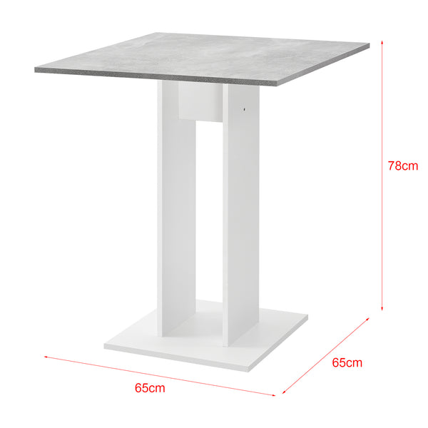 Design eettafel Lindesnes vierkant 65x65x78 cm - verschillende kleuren