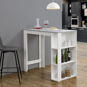 Bartafel Danderyd met 3 planken 120x60x105,5 cm [en.casa]