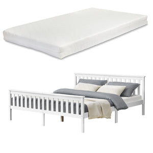 Houten bed Breda met bedbodem en matras - verschillende kleuren en maten