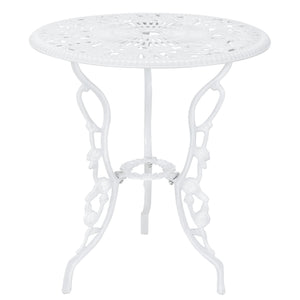Bistroset balkonset gietijzer tuintafel met twee tuinstoelen - 3 varianten