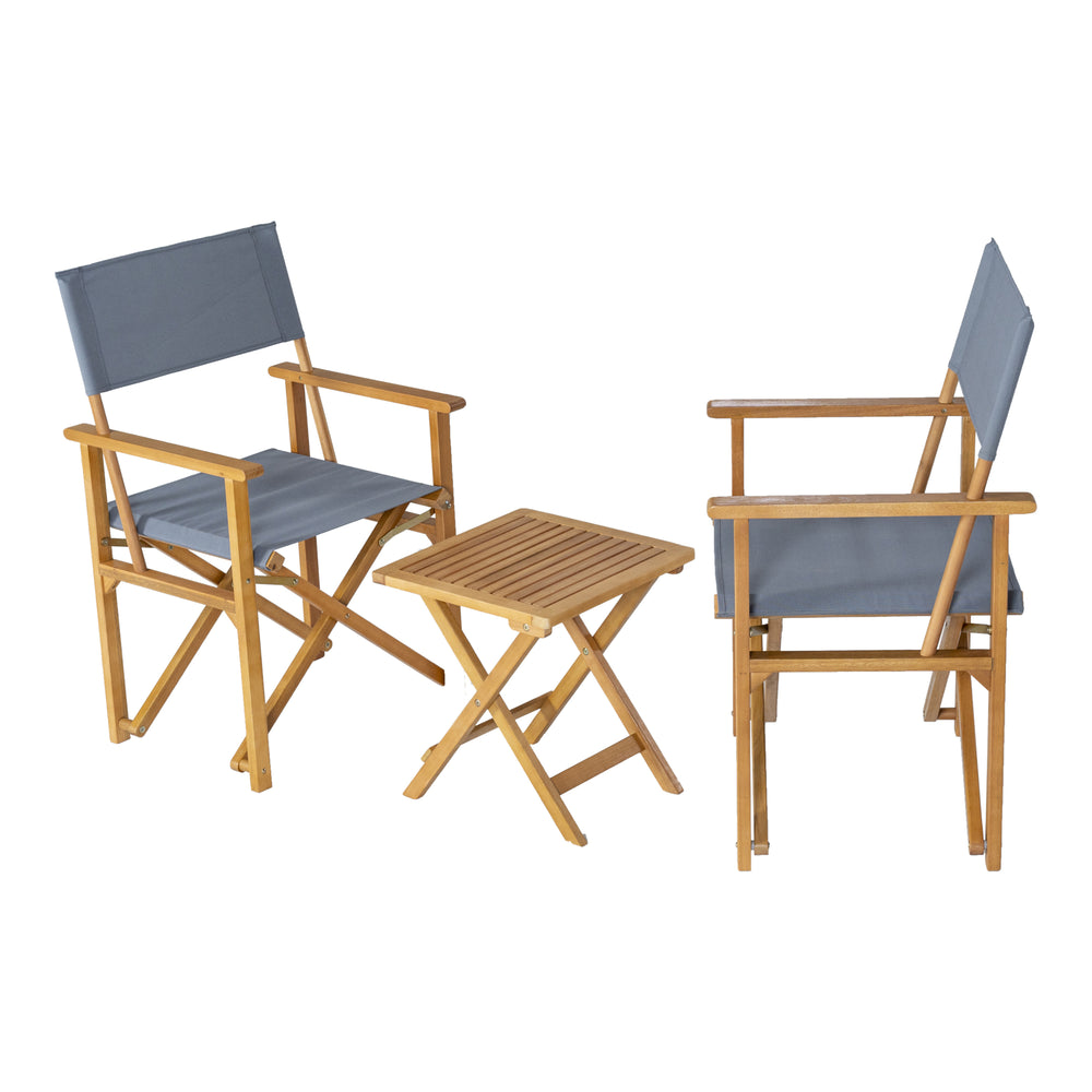 Bistroset Capistrello 3-delig tuintafel met 2 tuinstoelen casa.pro