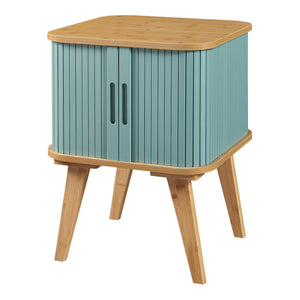 Bijzettafel Tysvær bamboe 59x45x45 cm [en.casa]