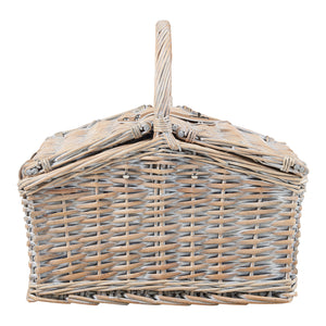 Picknickmand Lumparland incl. inhoud naturel wit en blauw casa.pro