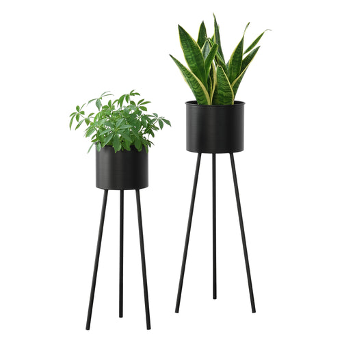 Blumenständer Dalhem 2er Set Zwart en.casa - premiumXL