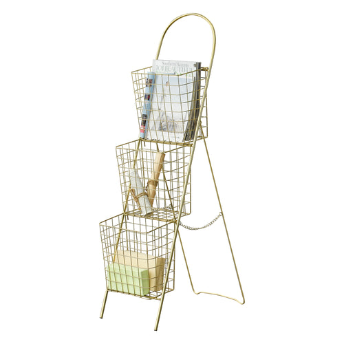 Bloempot trap ladder Hensies 106,5x26,5x55 cm messing