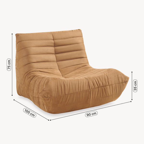 Relaxstoel Kodsø lounge fauteuil 75x90x100 cm [en.casa]