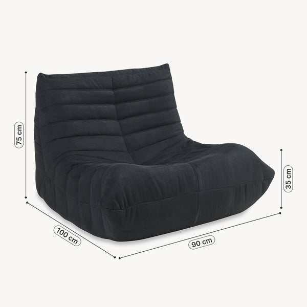 Relaxstoel Kodsø lounge fauteuil 75x90x100 cm [en.casa]