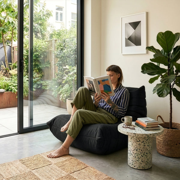 Relaxstoel Kodsø lounge fauteuil 75x90x100 cm [en.casa]