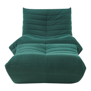 Relaxstoel Kodsø lounge fauteuil met voetenbank [en.casa]