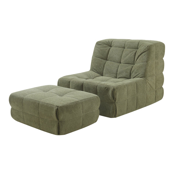 Fauteuil met voetenbank Koskyvn [en.casa]