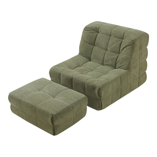 Fauteuil met voetenbank Koskyvn [en.casa]