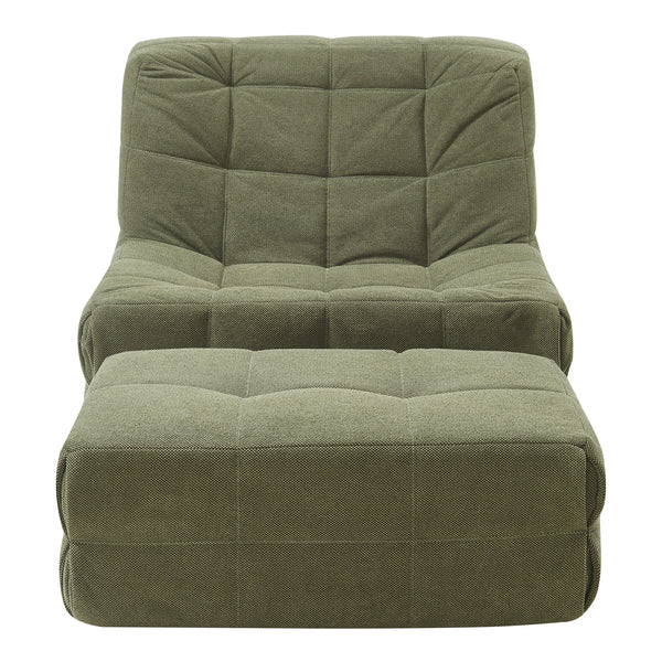Fauteuil met voetenbank Koskyvn [en.casa]