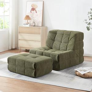 Fauteuil met voetenbank Koskyvn [en.casa]