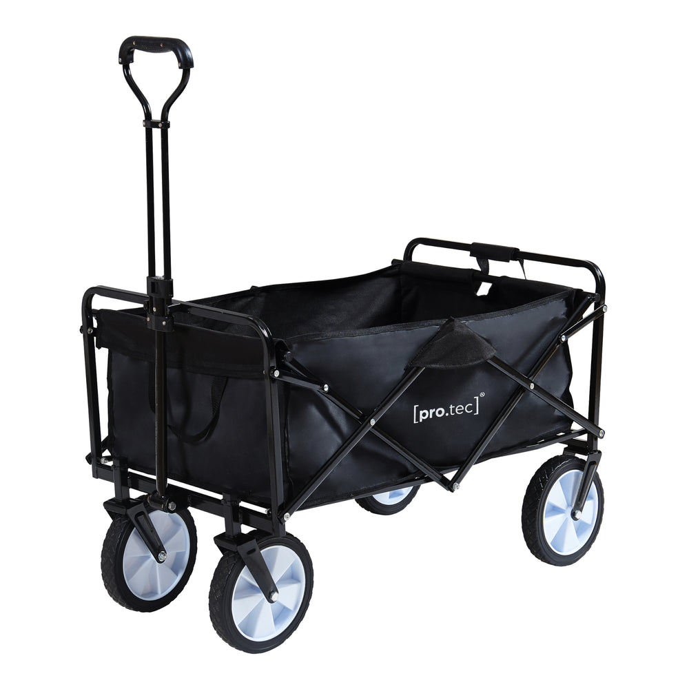 Bolderkar Stenlille strandkar 84x55x57 cm zwart pro.tec