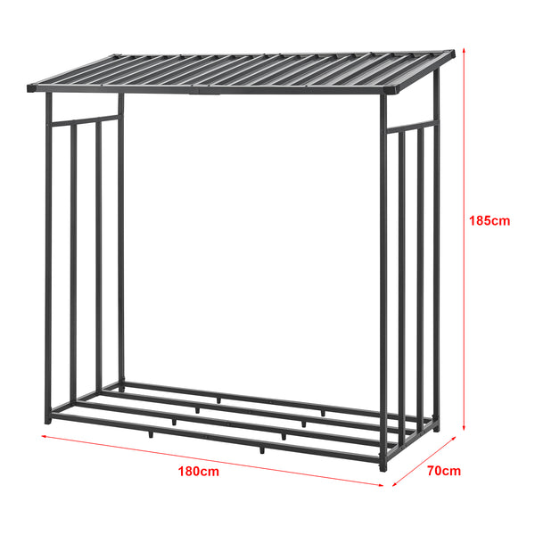Brandhoutrek Yakutat Zwart in verschillende maten [casa.pro]