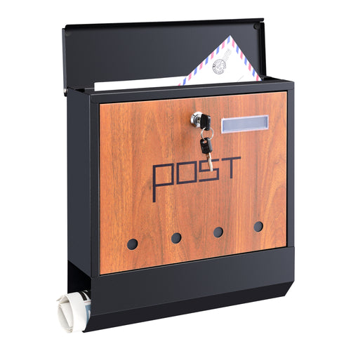 [en.casa] Brievenbus Binau 33,5x30,5x9,6 cm - 3 varianten
