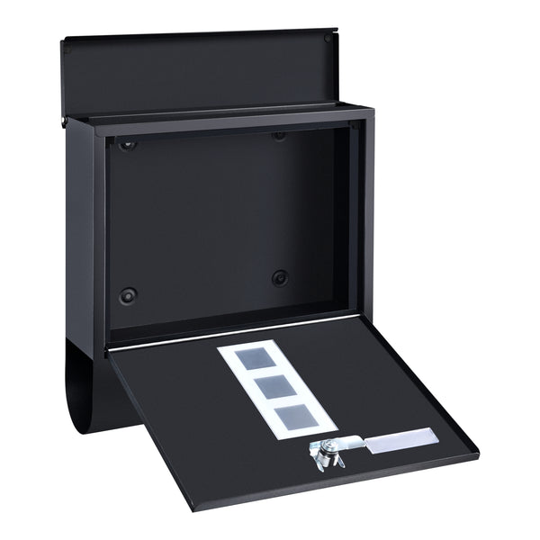 [en.casa] Brievenbus Sanitz 33,5x30,5x9,6 cm staal gegalvaniseerd