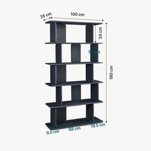 Boekenkast Gäljami 180x100x35 cm [en.casa]