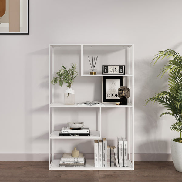 Boekenkast Sievi schap 126x85x35 cm [en.casa]
