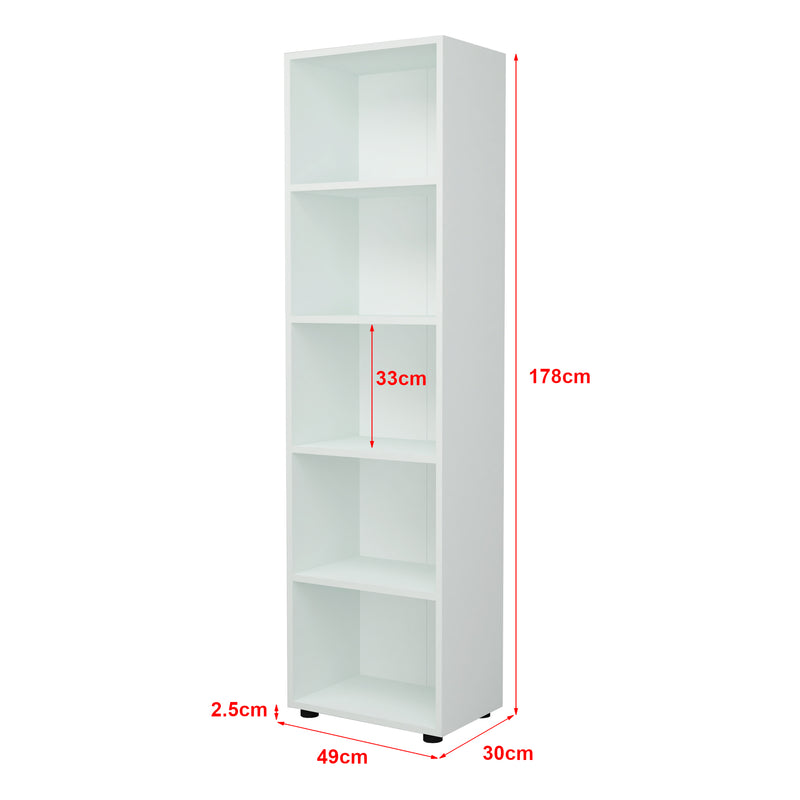 Maatschets [en.casa] Boekenkast schap Vara - 16 varianten
