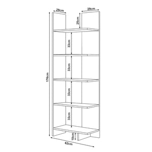 Boekenkast Vireftere 176x62x29 cm [en.casa]