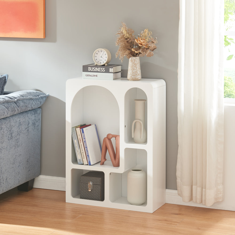 Standregal Vågå 80x60x24 cm Wit [en.casa] - premiumXL