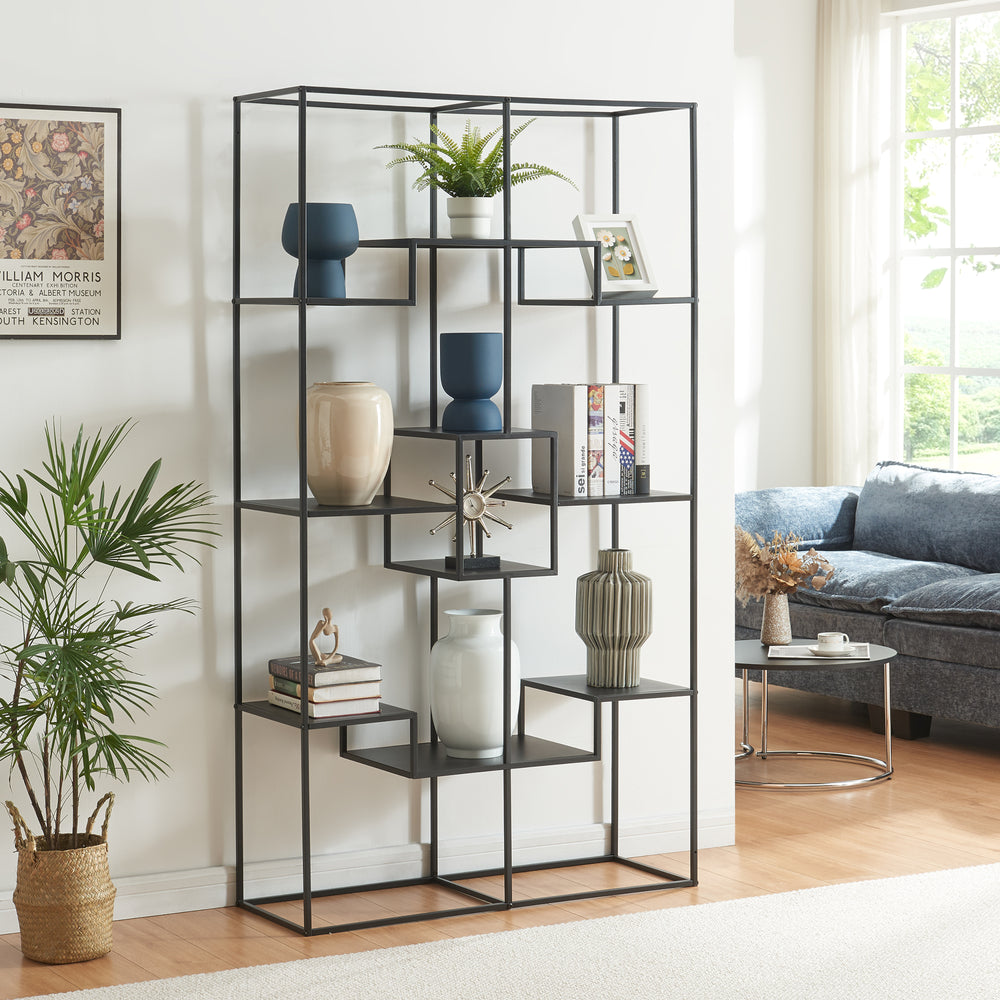 Standregal Råde Metaal 180x100x35 cm Zwart [en.casa] - premiumXL