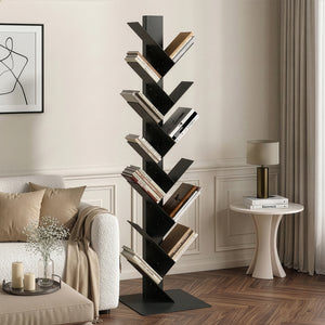 [en.casa] Boekenkast Eksjö - 180x100x35 cm